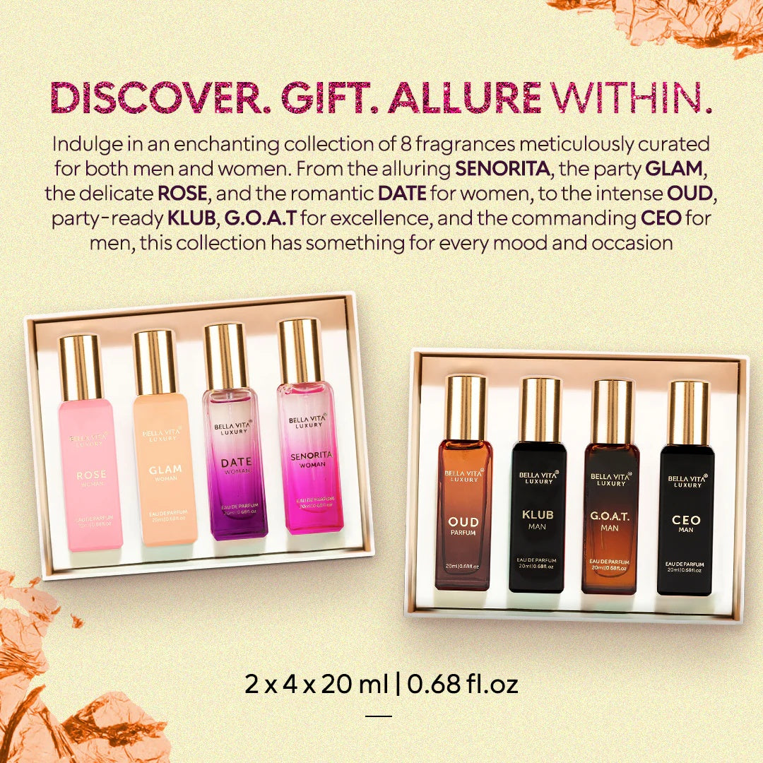 Him & Her Gift Set - 8 in 1 Multi Pack